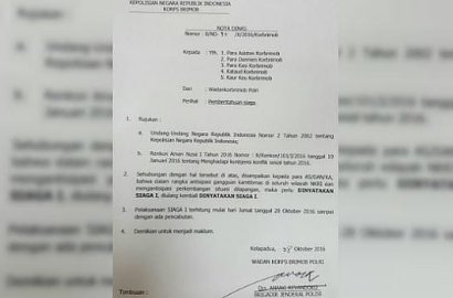 Beredar Surat NKRI Siaga 1, Polri: Saya Takut Hoax