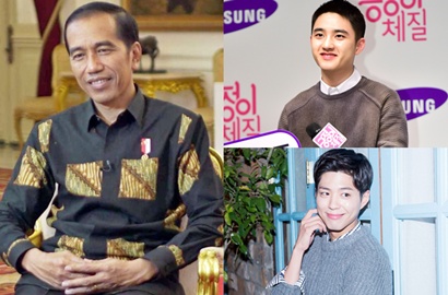Wah, D.O. dan Park Bo Gum Ternyata Kembaran Jaket dengan Presiden Jokowi?