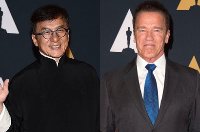 Syuting 'Viy 2', Jackie Chan Pamer Foto Bareng Arnold Schwarzenegger