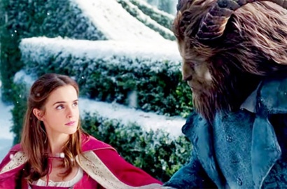 Romantis, Emma Watson Bertemu Pangeran Buruk Rupa di 'Beauty and The Beast'