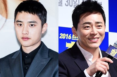 Sumringah, D.O. EXO-Jo Jung Suk Kompak Pamer Senyum di Konferensi Pers 'Hyung'