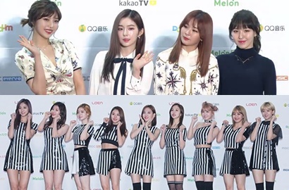Manis Hingga Elegan, Intip Gaya Twice, Red Velvet Cs di Red Carpet MMA 2016
