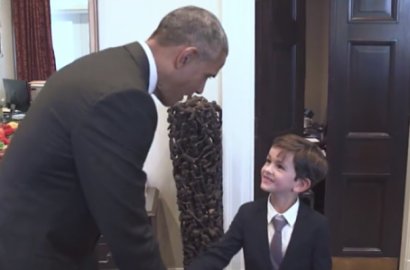 Tulis Surat Menyentuh Demi Bocah Suriah, Obama Akhirnya Temui Alex