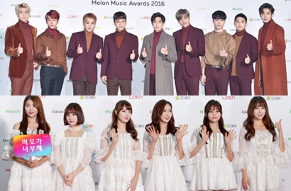 Tak Cuma Top 10, EXO-G-Friend Juga Raih Trofi Best Dance di MMA 2016