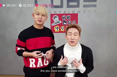 Jadi 'Korban' Hyunsik BTOB, Eunkwang Gigit Jari Didandani Mirip Harley Quinn