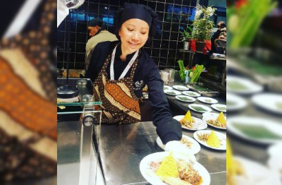 Ratusan Wakil Negara PBB Rela Antri Demi Nasi Kuning Indonesia di Wina