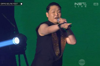 Bareng Raisa-Isyana cs, Penampilan Panggung Perdana PSY di Indonesia Bikin Heboh