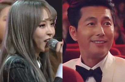 Ganti Lirik 'Decalcomine', Moonbyul Mamamoo 'Tembak' Jung Woo Sung Saat Manggung