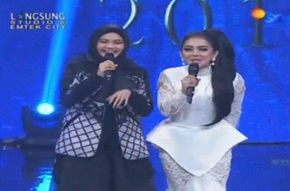 Seru, Rina Nose dan Syahrini Ikut Rempong Saat Irfan Hakim Menang di SCTV Awards