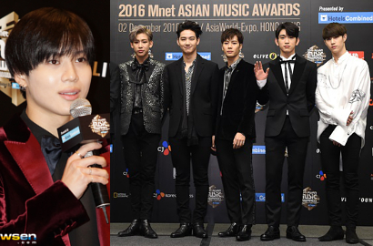Siap Sapa Fans, Taemin-GOT7 cs Adu Ganteng di Jumpa Pers MAMA 2016