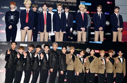 Seventeen-NCT Dream Cs Pasang Gaya di Red Carpet MAMA, Siapa Paling Ganteng?