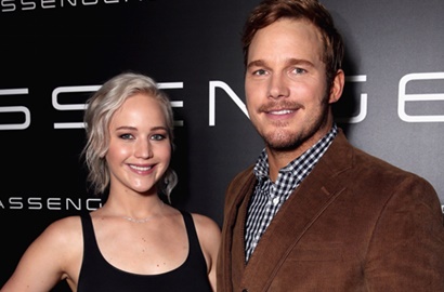 Foto Selfie Bareng Chris Pratt, Wajah Jennifer Lawrence 'Terbelah'