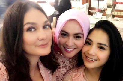 Nagita Dipuji 'Wanita Tangguh', Gaul Bareng Luna dan Astrid Kuya Gosipin Ayu Ting Ting?