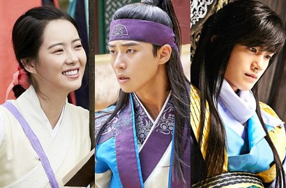 Go Ara Ceria Rangkul Park Seo Joon - Hyungsik di Poster 'Hwarang'