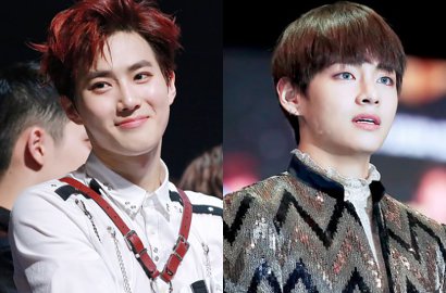 Manisnya Suho EXO dan V BTS Pelukan Erat di Backstage MAMA 2016