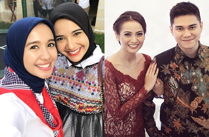 Zaskia Sungkar Ceria Foto Bareng Acha Septriasa Usai Resepsi, Netter: Akur Banget