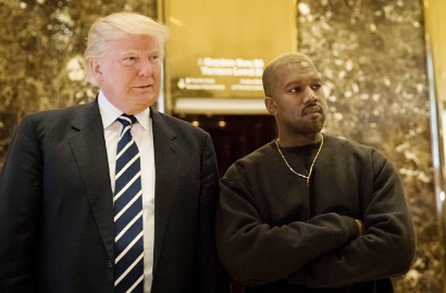 Sempat Ejek Tubuh Kim Kardashian, Kanye West Kini Temui Donald Trump