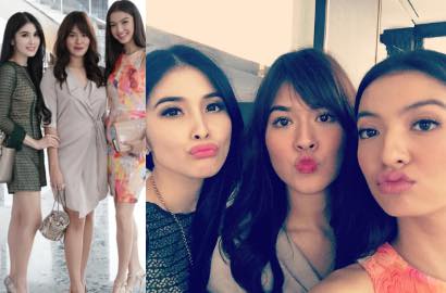 Selfie Bareng Sandra Dewi-Raline, Raisa Dibully Gendut dan Merusak Pemandangan