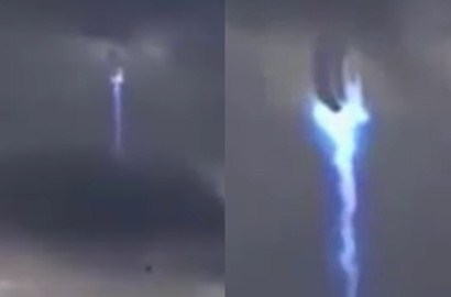 Netizen Heboh, Ada UFO Misterius dari Bumi Meluncur ke Langit