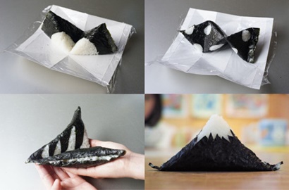Origami Onigiri, Seni Melipat Nasi Kepal Jadi Lebih Menarik