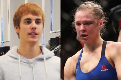 Justin Bieber Ejek Kekalahan Ronda Rousey