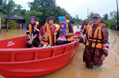 Dilanda Banjir, 23 Ribu Warga Malaysia Mengungsi
