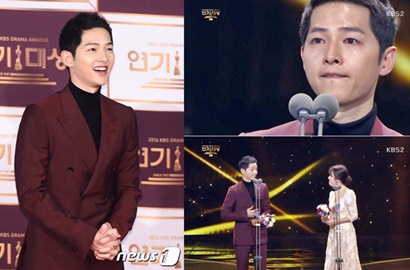 Song Joong Ki Blak-Blakan Alasan Beberapa Kali Nangis di KBS Drama Awards, Kenapa?