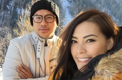 Ciuman Hingga Gendongan, Intip Mesranya Pre Wed Musim Dingin Ala Sammy-Viviane