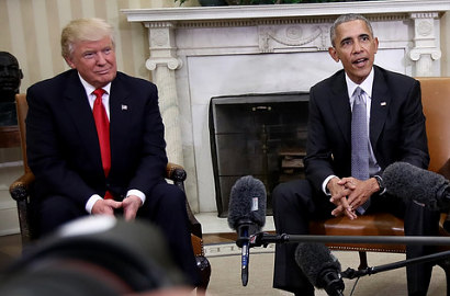 Wejangan Obama ke Donald Trump: Presiden Bukan Bisnis Keluarga