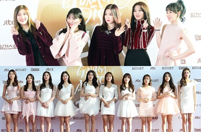 Red Velvet-IOI Hingga Gong Myung Meriahkan Red Carpet GDA 2017
