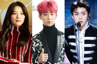 Seulgi dan The8 Melongo Lihat Pidato Berbahasa Mandarin Sehun di GDA 2017
