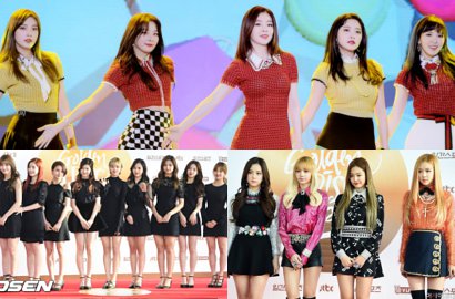 Red Velvet, Twice Cs Tampil di Red Carpet SMA 2017, Siapa Paling Cantik?