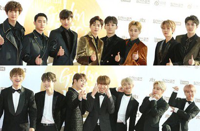 EXO, BTS Cs Adu Ganteng di Red Carpet Seoul Music Awards 2017