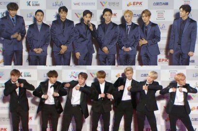 Tampil Maskulin, BTS-EXO Panaskan Panggung Seoul Music Awards 2017