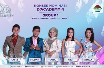 Grup 1 Berlaga, Siapa Kontestan 'D' Academy 4' Paling Favorit?