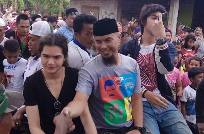 Dul Jaelani Ikut Kampanye Bareng Ahmad Dhani, Netter Sebut Ada Aura Mistis