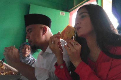 Pakai Jaket Lambang Sosok Dhani di Dada, Netter Gagal Fokus ke Hidung Mulan Jameela