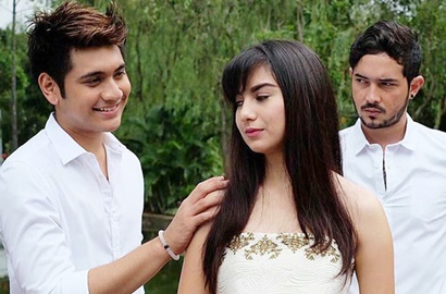 Mesranya Giorgino Abraham Gendong Irish Bella di Foto Syuting 'Berkah Cinta'