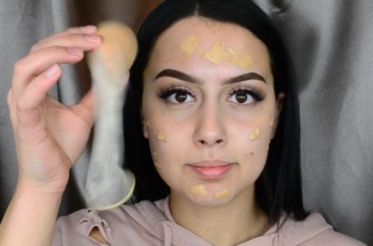 Nyeleneh, Beauty Vlogger Ini Sempurnakan Riasan dengan Kondom
