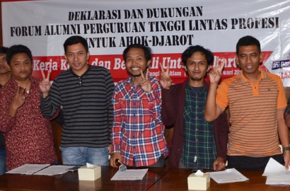Deklarasi Forum Alumni Perguruan Tinggi Lintas Profesi Dukung Ahok di Pilkada DKI