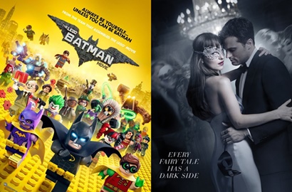'The Lego Batman Movie' Bikin Keok 'Fifty Shades Darker' di Box Office