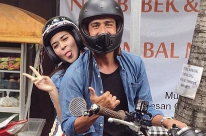 Raisa Tersipu Malu Bareng Pria Bertopeng, Netter: Putus Sakit Lho