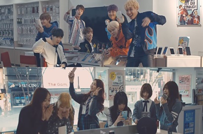 Ngefans Berat, G-Friend Ngebet Dapat Mini Figur BTS di Video 'SK Telecom'