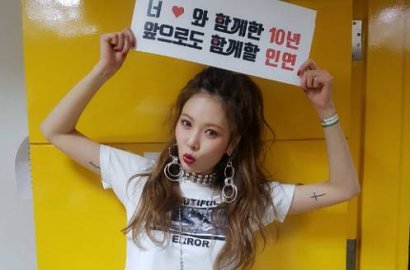 HyunA Umumkan Ini Saat Perayaan 10 Tahun Debut