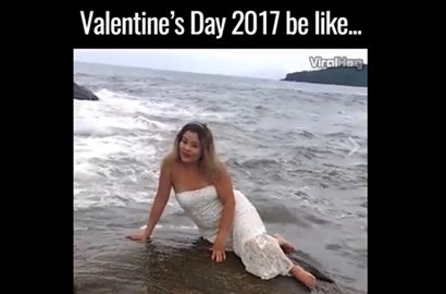 Gagal Pose Seksi di Pinggir Pantai, Wanita Ini Jadi Tertawaan Hingga Viral