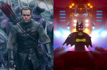 'The Great Wall' Tayang, 'The Lego Batman Movie' Masih Tak Terkalahkan