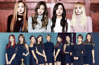 Twice, Black Pink Cs Tampil Cantik Ramaikan Red Carpet Gaon Chart 2017