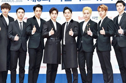 EXO dan Sehun Raih Group-Artist Fan Choice di Gaon K-Pop Chart 2017