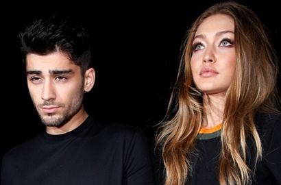 Raih Penghargaan iHeartRadio Music Awards 2017, Zayn-Gigi Beri Kecupan Sayang