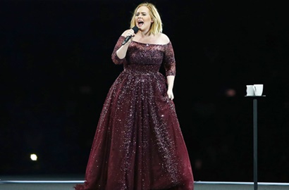 Kocaknya Reaksi Adele Saat Diserang Nyamuk di Konser